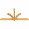 Ekena Millwork Redmond Rough Sawn Timber Gable Bracket, Western Red Cedar, 84"W x 49"H x 4"D x 4"F, 14/12 Pitch GBW084X49X0404RED00RWR - alternate 2
